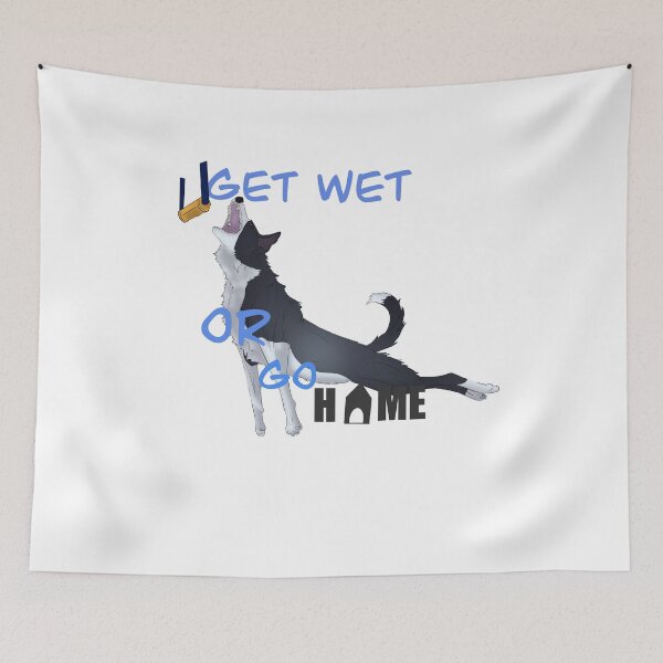 Item preview, Dock Diving Border Collie designed and sold by UptownMuttCreations.