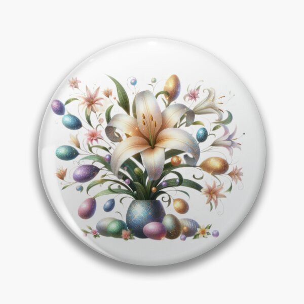 Item preview, flower vase with easter eggs designed and sold by Expressions-Sel.