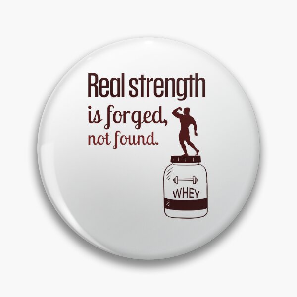 Item preview, Real strength is forged, not found. - whey red designed and sold by Weknes.