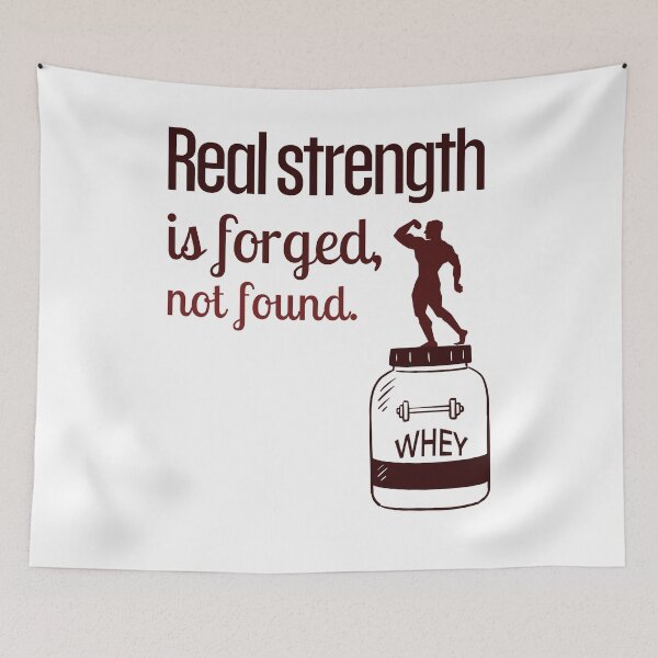 Item preview, Real strength is forged, not found. - whey red designed and sold by Weknes.