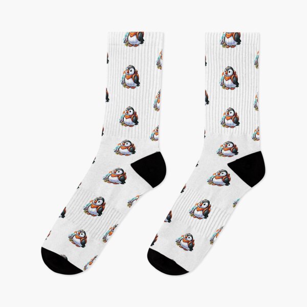 Item preview, Adventurous Puffin Pal designed and sold by pixelpulsenyc.
