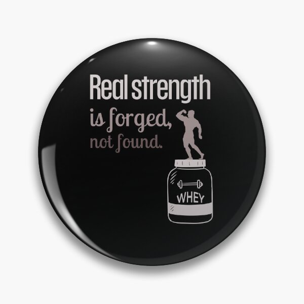 Item preview, Real strength is forged, not found. - whey brown designed and sold by Weknes.