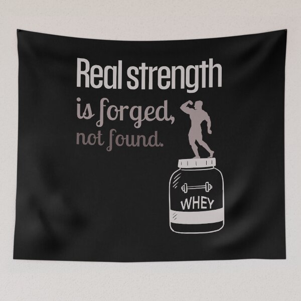 Item preview, Real strength is forged, not found. - whey brown designed and sold by Weknes.