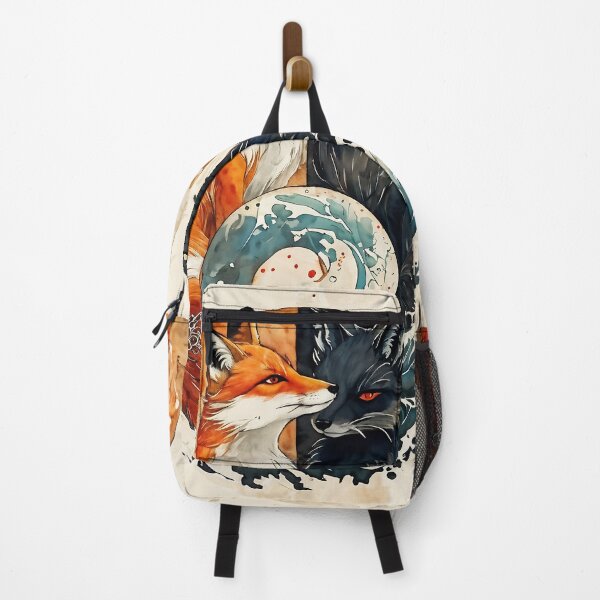 Item preview, Traditional Japanese fox ukiyo-e watercolor designed and sold by kawaiicaffe.