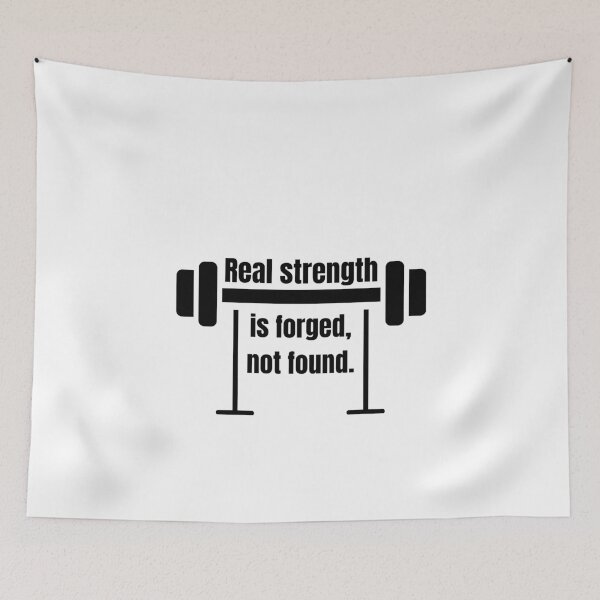 Item preview, Real strength is forged, not found. - barbells black designed and sold by Weknes.