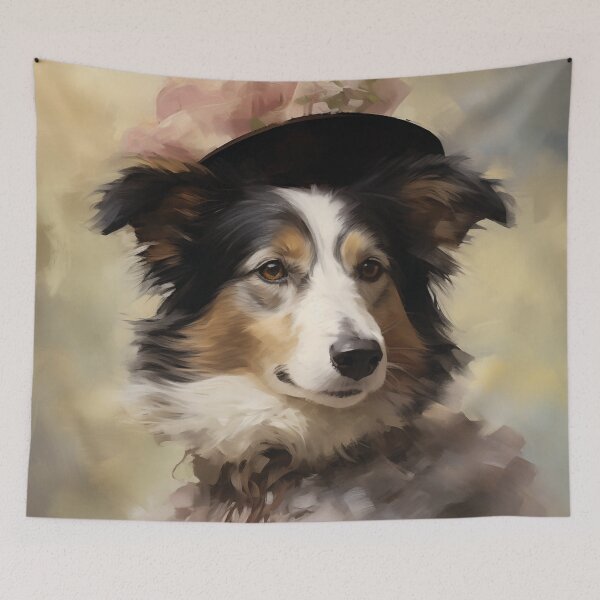 Item preview, Lady Emily The Border Collie | Impressionism designed and sold by AniDragonfly.