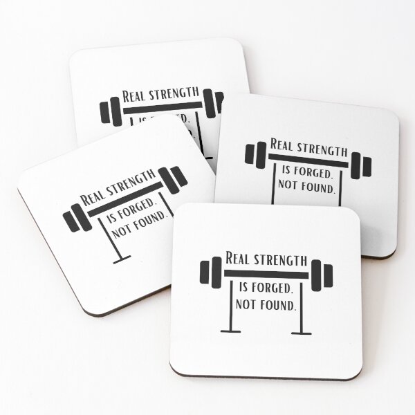 Item preview, Real strength is forged, not found. - barbells black 2 designed and sold by Weknes.