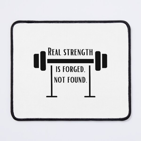 Item preview, Real strength is forged, not found. - barbells black 2 designed and sold by Weknes.