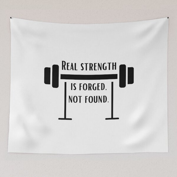 Item preview, Real strength is forged, not found. - barbells black 2 designed and sold by Weknes.