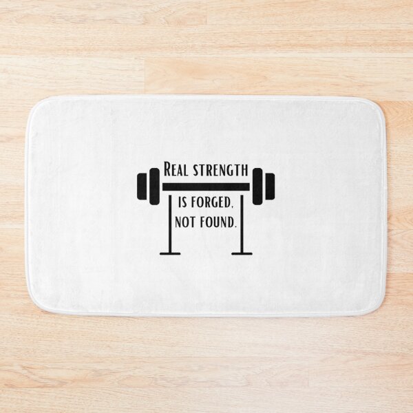 Item preview, Real strength is forged, not found. - barbells black 2 designed and sold by Weknes.