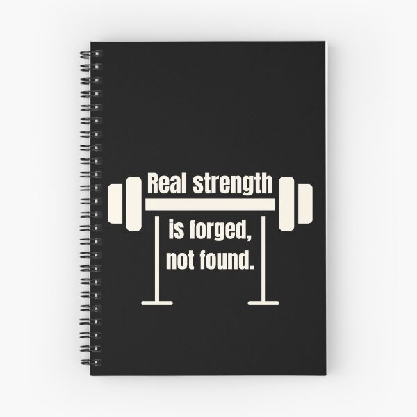 Item preview, Real strength is forged, not found. - barbells white designed and sold by Weknes.