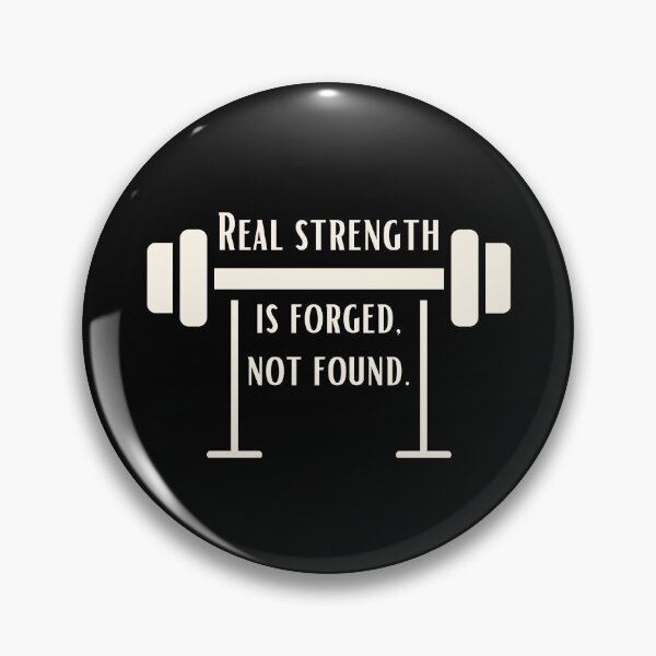 Item preview, Real strength is forged, not found. - barbells white 2 designed and sold by Weknes.