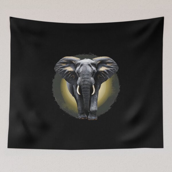 Item preview, Golden Elephant art designed and sold by DZ-Merch.