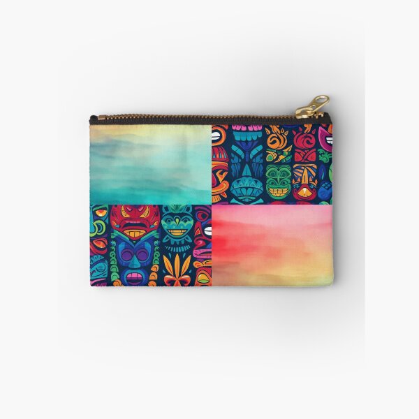 Item preview, Colorful Tiki Mask With Watercolor Sky Pattern designed and sold by Printhubs123.