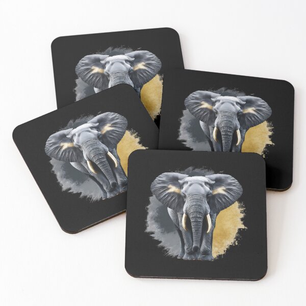 Item preview, Golden Elephant art designed and sold by DZ-Merch.