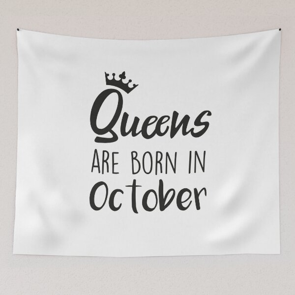 Item preview, Queens are born in October cool birthday for mothers sisters girls womens designed and sold by BHMARTS.
