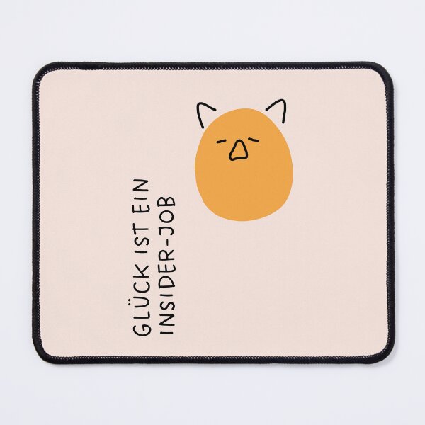 Item preview, GLÜCK IST EINE INNENARBEIT | Charming Cat Illustration designed and sold by RM-Journey.