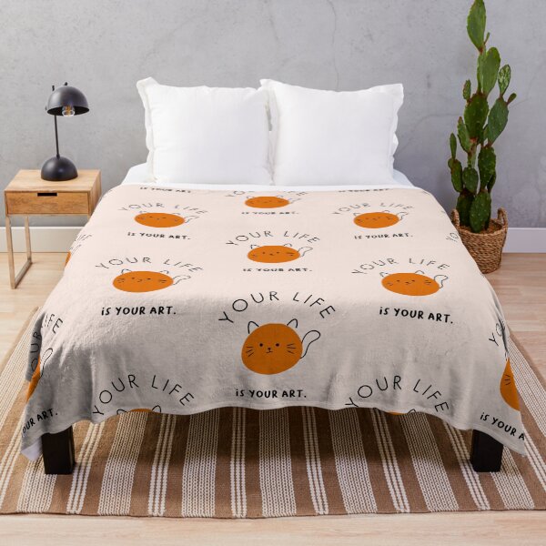 Item preview, Your life is your art | Charming Cat Illustration designed and sold by RM-Journey.