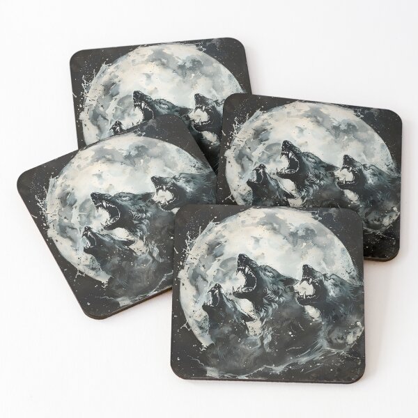 Item preview, Zombie Wolf Moon designed and sold by ingutted.