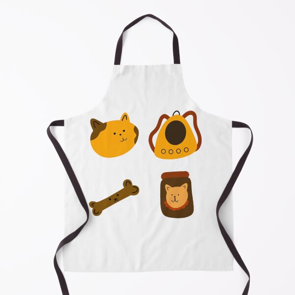 Item preview, Cheerful Pet Essentials: Cartoon Cat, Carrier Backpack, and Treats | White Background designed and sold by RM-Journey.