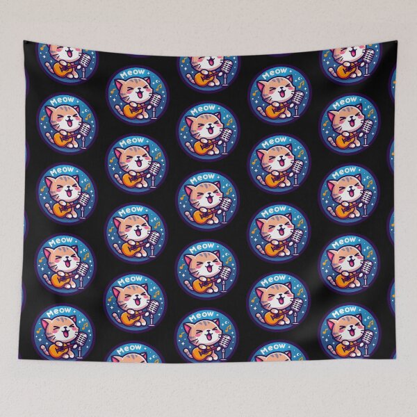 Item preview, The Singing Cat - High Resolution Illustration designed and sold by hello-ib.