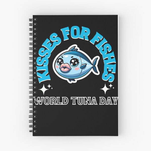Item preview, World Tuna Day - Kisses For Fishes designed and sold by WanderWildlyCo.
