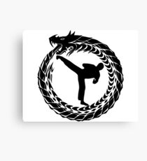 Karate Sidekick Canvas Print
