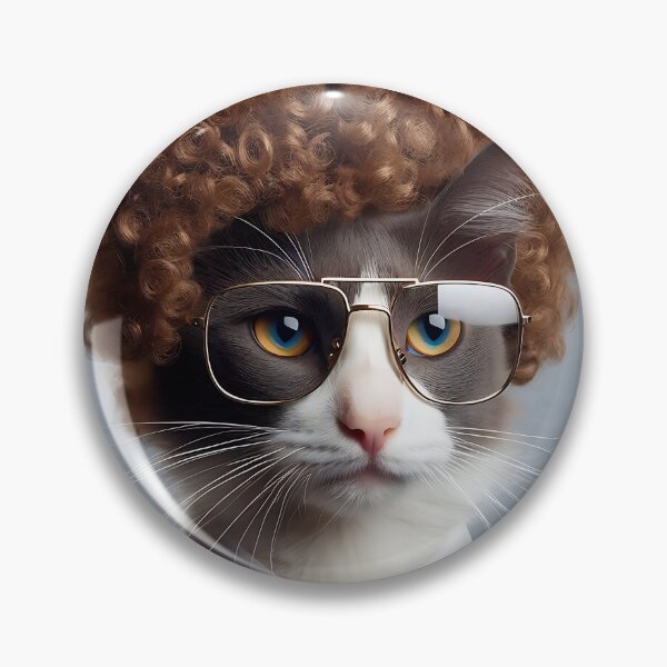 Item preview, Super cute cat with glasses designed and sold by Pawrizzma POD.