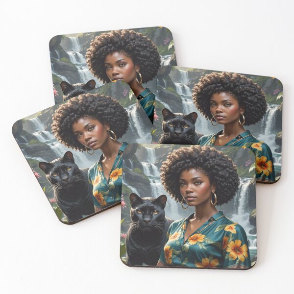 Item preview, Woman And A Panther In Paradise  designed and sold by Gabriela McDaniel.