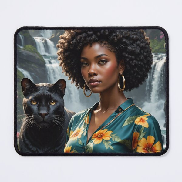 Item preview, Woman And A Panther In Paradise designed and sold by Gabriela McDaniel.