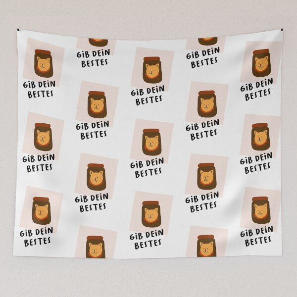 Item preview, Gib dein Bestes | Cheerful Pet Essential Illustration designed and sold by RM-Journey.