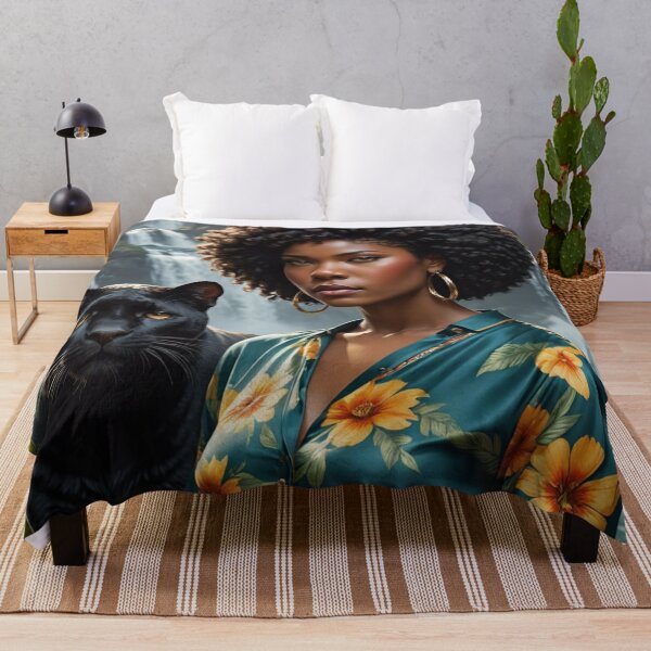 Item preview, Woman And A Panther In Paradise designed and sold by Gabriela McDaniel.