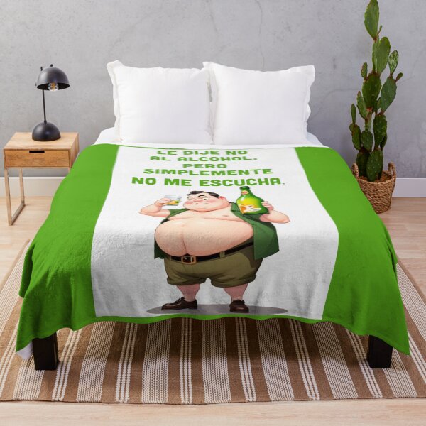 Item preview,  "I Say No to Alcohol, But It Just Doesn't Listen" funny spanish quotes designed and sold by La Loca.