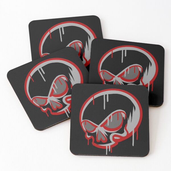 Item preview, Red And Gray Graffiti Skull designed and sold by EZPAINT.
