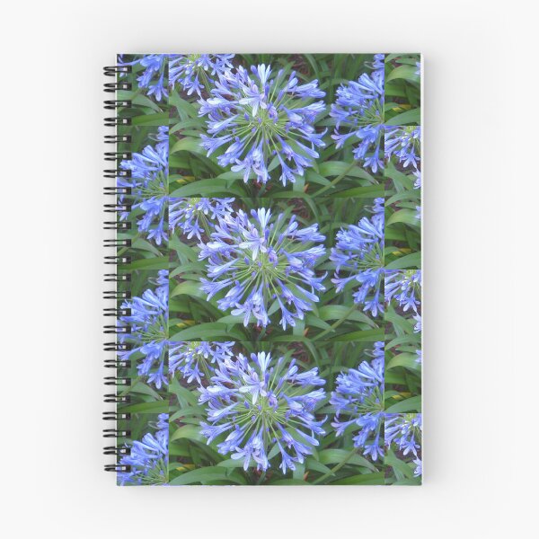 Item preview, Glorious and Vibrant Lily of the Nile in Bluish-Purple with Green Leaves designed and sold by JoyousArt4u.