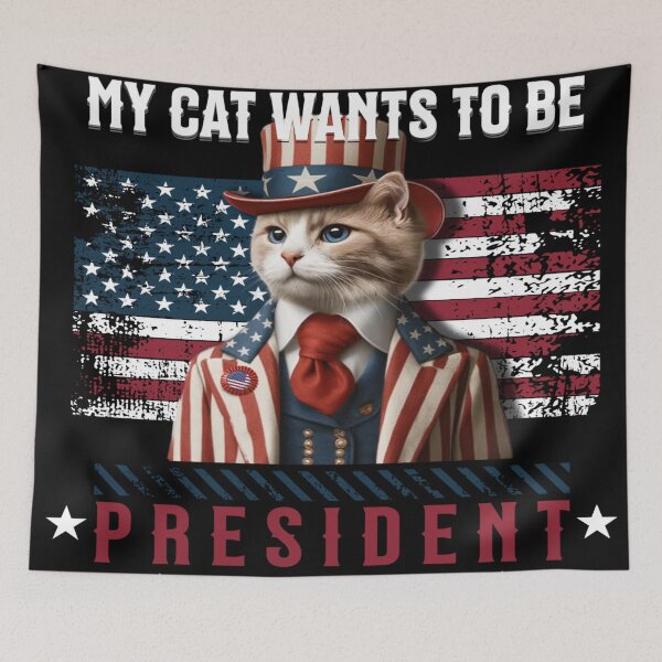 Item preview, Pawsidential Candidate – Whiskers in the White House designed and sold by gleefulme.