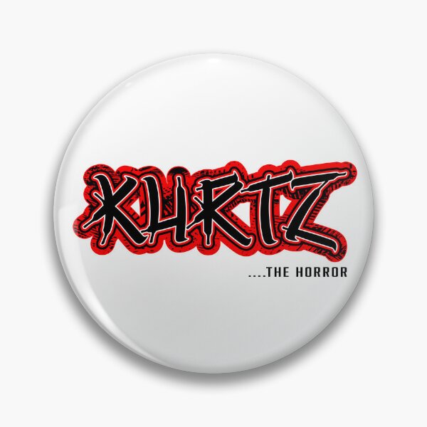 Item preview, KURTZ. THE HORROR. GRAFFITI TEXT. BLK/RED/WHT designed and sold by 5hertz.