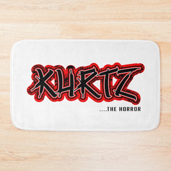 Item preview, KURTZ. THE HORROR. GRAFFITI TEXT. BLK/RED/WHT designed and sold by 5hertz.