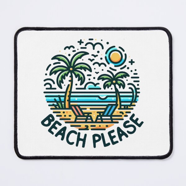 Item preview, beach please, beach puns, gift for beach lover designed and sold by Kondi-Art.