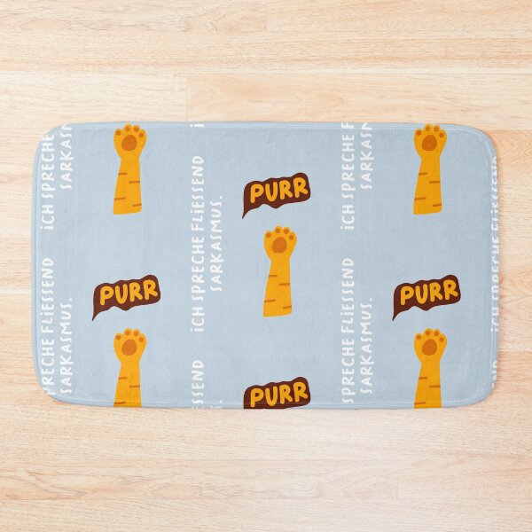 Item preview, Ich spreche fließend Sarkasmus | Paw and ‘PURR’ Text Illustration designed and sold by RM-Journey.