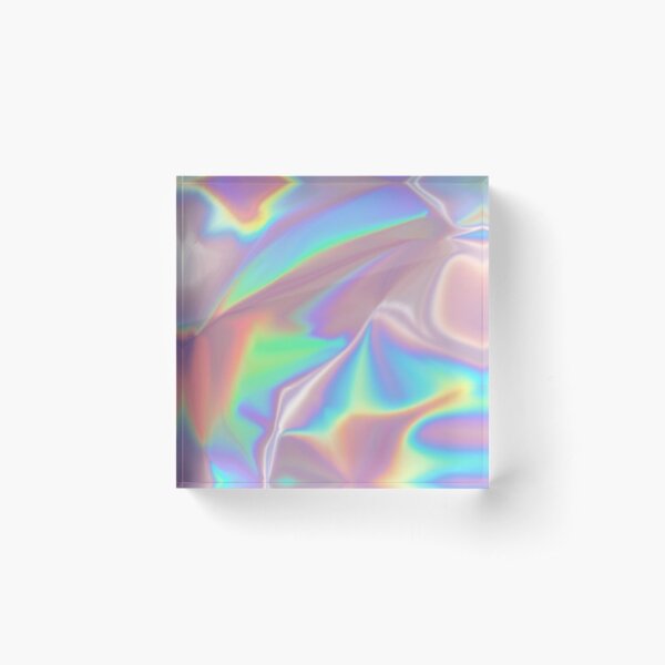 Holographic Pattern Acrylic Block