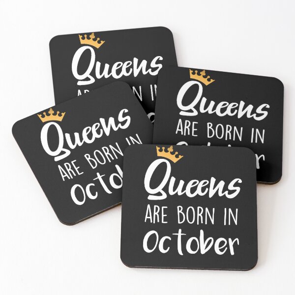 Item preview, Queens are born in October cool birthday for mothers sisters girls womens designed and sold by BHMARTS.