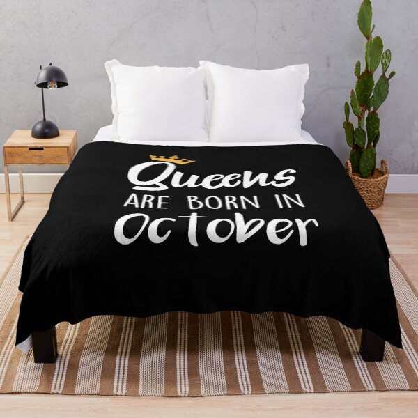 Item preview, Queens are born in October cool birthday for mothers sisters girls womens designed and sold by BHMARTS.