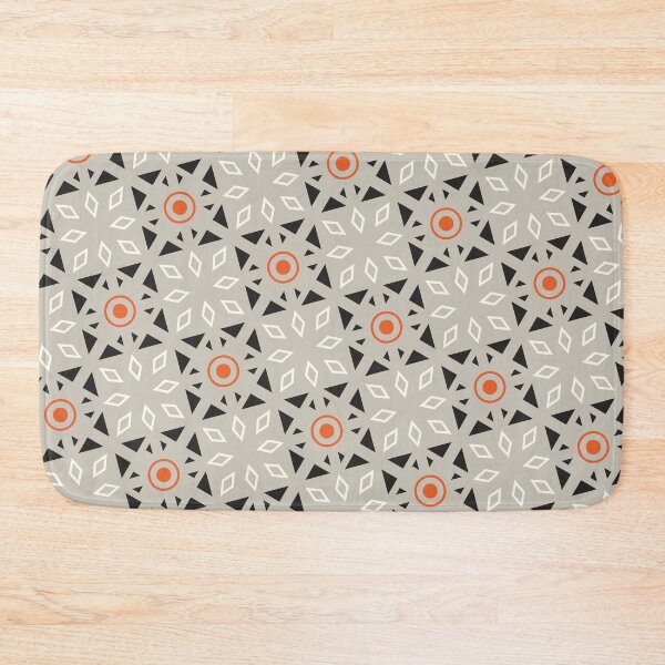 Item preview, gray orange pattern designed and sold by bukajart.
