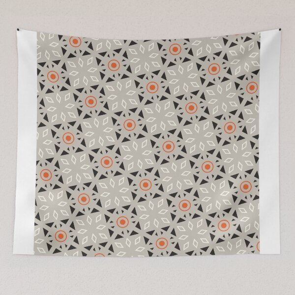 Item preview, gray orange pattern designed and sold by bukajart.