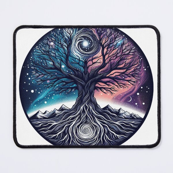 Item preview, Tree of the Cosmos: Nature and Space Fusion designed and sold by TextileTrove.