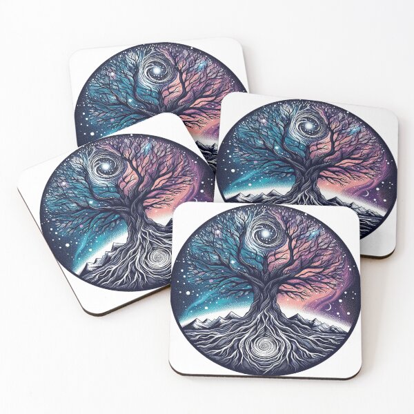 Item preview, Tree of the Cosmos: Nature and Space Fusion designed and sold by TextileTrove.