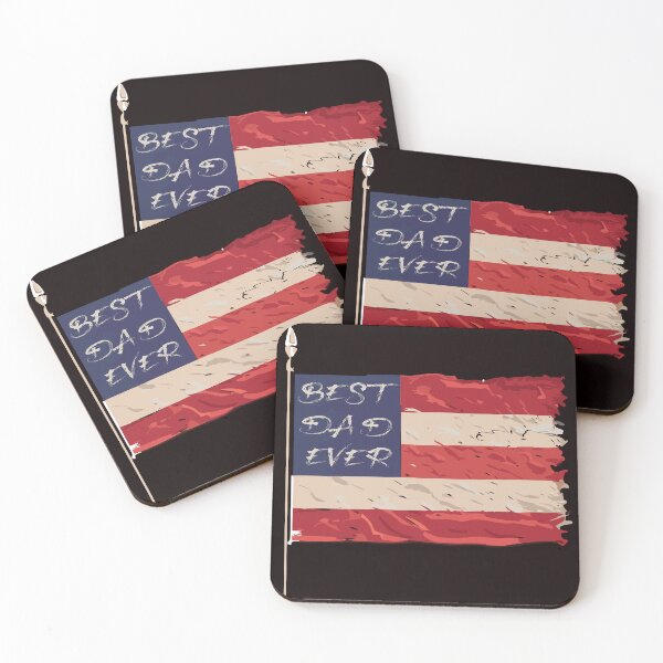 Item preview, BEST DAD EVER, Father's Day with American Flag designed and sold by Meedbubble2-0.