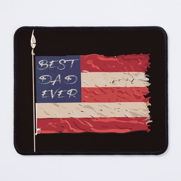 Item preview, BEST DAD EVER, Father's Day with American Flag designed and sold by Meedbubble2-0.