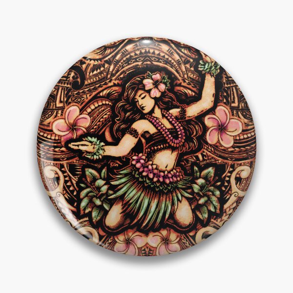 Item preview, Retro Tribal Hula Dancer Shirt Design 023 designed and sold by sunnthreads.